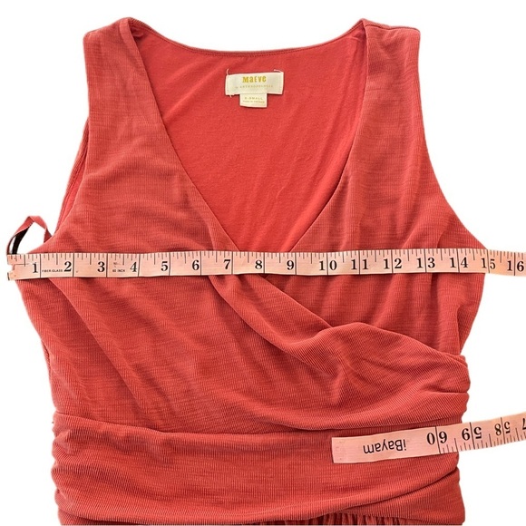 Anthropologie Maeve Burnt Orange Sleeveless Nora Summer Dress Women's X Small - Picture 6 of 11
